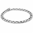 Ocelový náramek FIGARO š. 6 mm, délka 22 cm