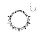 Ocelový piercing - segment kruh
