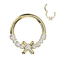 Ocelový piercing - segment kruh