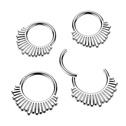 Ocelový piercing - segment kruh