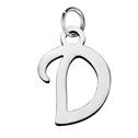 Ocelový přívěšek - iniciála D