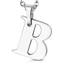 Ocelový přívěšek písmeno - iniciála B