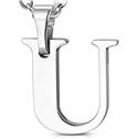 Ocelový přívěšek písmeno - iniciála U
