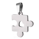 Ocelový přívěsek puzzle se srdíčkem