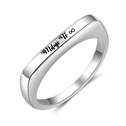 Ocelový prsten s možností rytiny, vel. 55