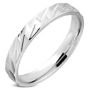 Ocelový prsten, šíře 4 mm