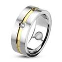 Ocelový prsten šíře 6 mm
