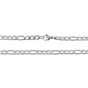 Ocelový řetízek figaro, tl. 3 mm, délka 45 cm