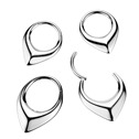 Ocelový segment kruh - helix / cartilage / tragus piercing