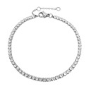 Ocelový štrasový tenisový náramek CRYSTAL