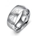 OPR0091 Dámský ocelový prsten s ornamenty