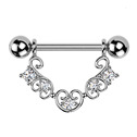 Ozdobný piercing do bradavky