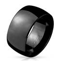Pánský černý ocelový prsten