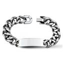 Pánský ocelový náramek, šíře 14 mm, délka 23 cm