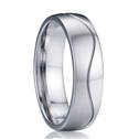 Pánský ocelový prsten, šíře 6 mm, vel. 62