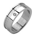Pánský ocelový prsten šíře 7 mm