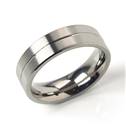 Pánský titanový snubní prsten s drážkou BOCCIA® 0101-22