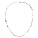 Perlový náhrdelník z oválných pravých říčních perel