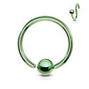 Piercing - kruh zelený