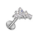 Piercing do brady - labreta TITAN, 1,2 x 8 mm