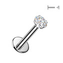 Piercing do brady - labreta TITAN Moissanit 0.11ct (3mm)