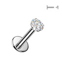 Piercing do brady - labreta TITAN Moissanit 0.11ct (3mm)