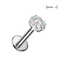 Piercing do brady - labreta TITAN Moissanit 0.25ct (4mm)