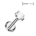 Piercing do brady - PUSH IN labreta titan, 1,0 x 6 mm