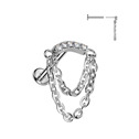 Piercing do brady - PUSH IN labreta TITAN