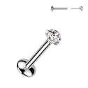 Piercing do brady - PUSH IN labreta TITAN Moissanit 0.06ct