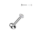 Piercing do brady - PUSH IN labreta TITAN Moissanit 0.06ct (2,5mm)
