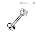 Piercing do brady - PUSH IN labreta TITAN s Moissanit 0.39ct