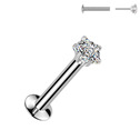 Piercing do brady hvězdička - PUSH IN labreta