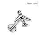 Piercing do brady letadlo - PUSH IN labreta TITAN