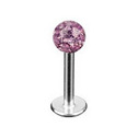 Piercing do brady s krystaly Crystals From Swarovski® LIGHT AMETHYST