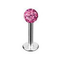 Piercing do brady s krystaly Crystals From Swarovski® PINK