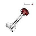 Piercing do brady TITAN, červený kámen