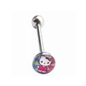 Piercing do jazyka - kočička Hello Kitty