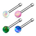 Piercing do nosu s opálem