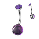 Piercing do pupíku - TITAN, Amethyst