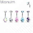 Piercing do pupíku kapka - TITAN