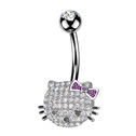 Piercing do pupíku kočička