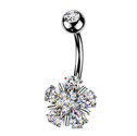 Piercing do pupíku květina
