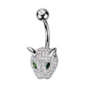 Piercing do pupíku leopard
