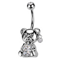 Piercing do pupíku medvídek