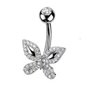 Piercing do pupíku motýlek