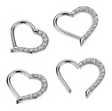 Piercing segment TITAN srdíčko