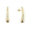 Pozlacené stříbrné náušnice dlouhé kapky