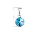 Přívěsek bižuterie se Swarovski krystaly, Aquamarine
