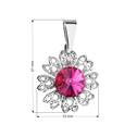 Přívěsek bižuterie se Swarovski krystaly, Fuchsia